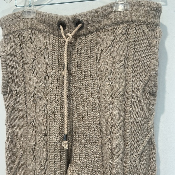 Opening Ceremony Cable Knit Cabin Taupe Women's Joggers small / medium new w tag - Picture 3 of 7